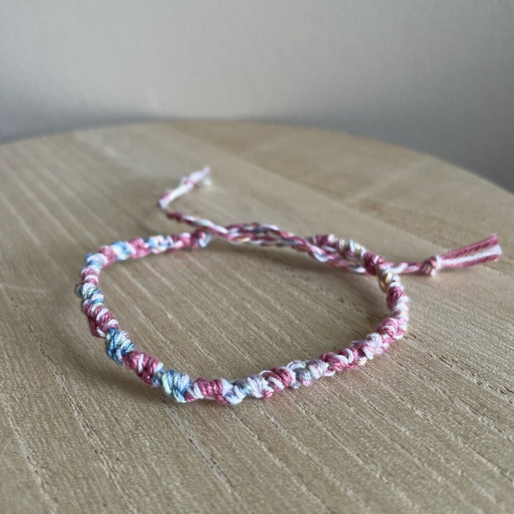 Luisa Bracelet, anklet, trendy, comfortable, tie, embroidery thread, woven, gift